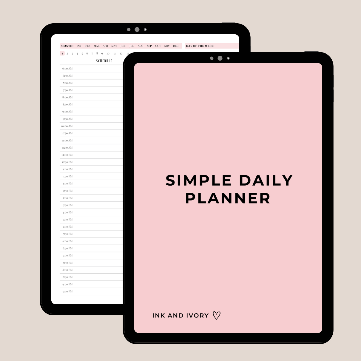 Daily Planner| Digital PDF for Daily Planning & Productivity