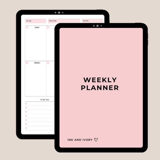Weekly Planner| Digital PDF Weekly Planning Organizer