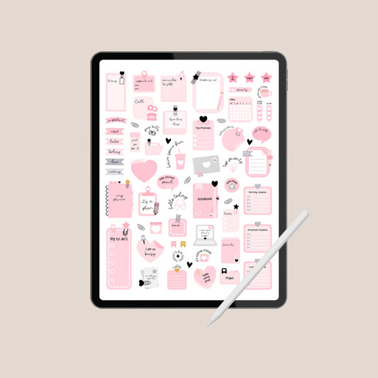 Classic Stickers| Ink & Ivory Digital Planner