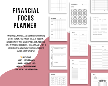 Financial Focus Planner | Ink & Ivory Digital Planner