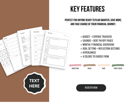 Financial Focus Planner | Ink & Ivory Digital Planner